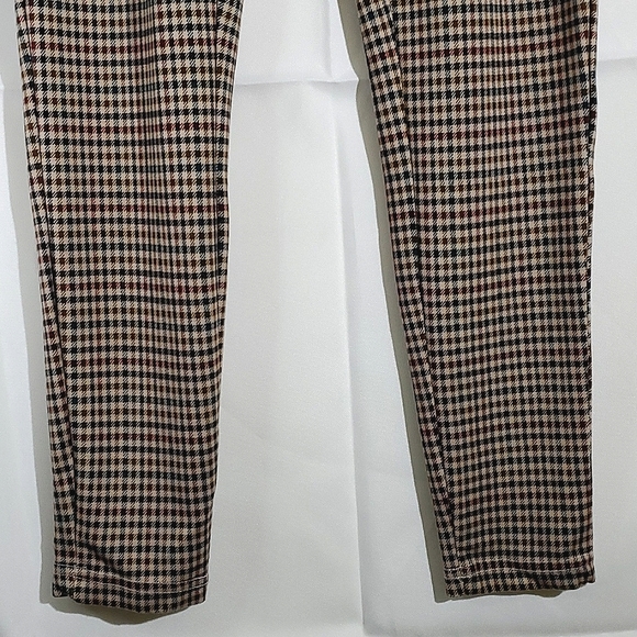 Jules & Leopold Plaid Pull-On Skinny Leg Pants/Leggings - Size Medium - Picture 4 of 10